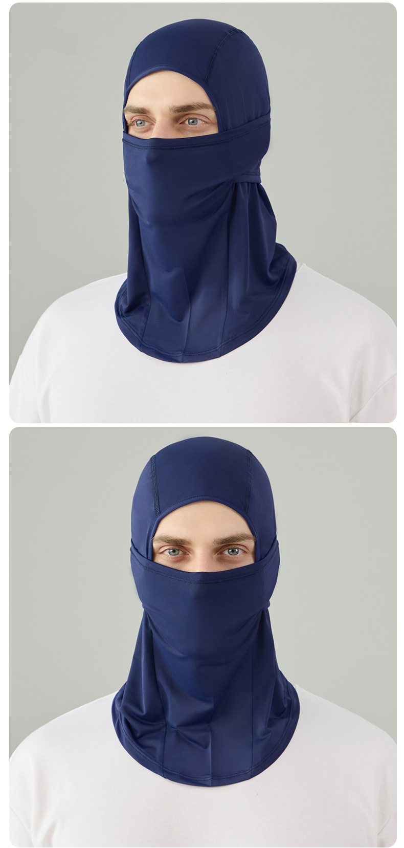 Copricapo estivo con protezione solare, fodera per casco da moto, assorbente per il sudore, ad asciugatura rapida, antivento, per esterni, in seta ghiacciata_voghion.com