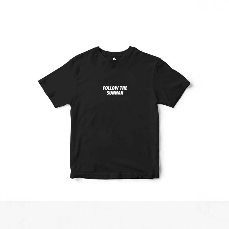Men's Clothing Follow The SUNNAH Bold Text Print Men's Short Sleeve T Shirt Daily Use, Gym And Outdoors_voghion.com
