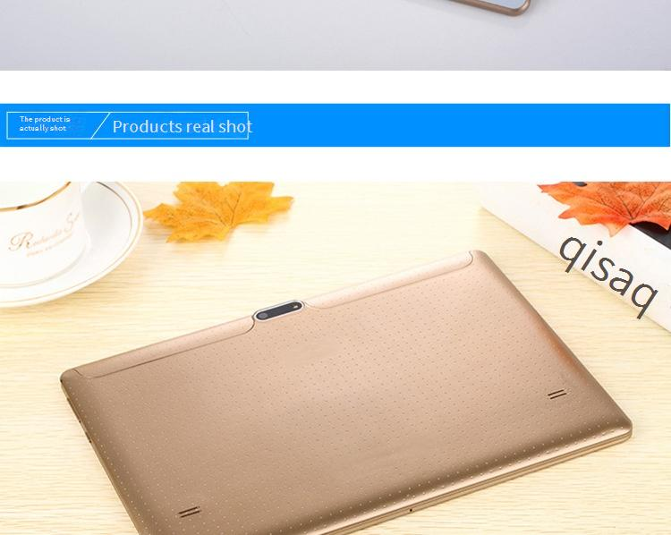10,1-Zoll-Android-Tablet mit IPS-HD-Display, 3G-Telefonie, Dual-SIM, GPS, 1 GB RAM, 16 GB ROM, Bluetooth, Dual-Kamera – Weiß/Gold/Schwarz_voghion.com