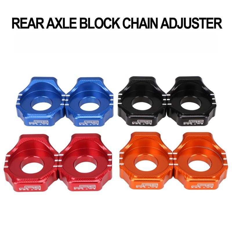 JFG J-2001 Motorcycle Chain Adjuster For Dirt Bike Rear Wheel - Universal Fit For Off-Road Modifications (Black/Red/Blue/Gold/Orange)_voghion.com