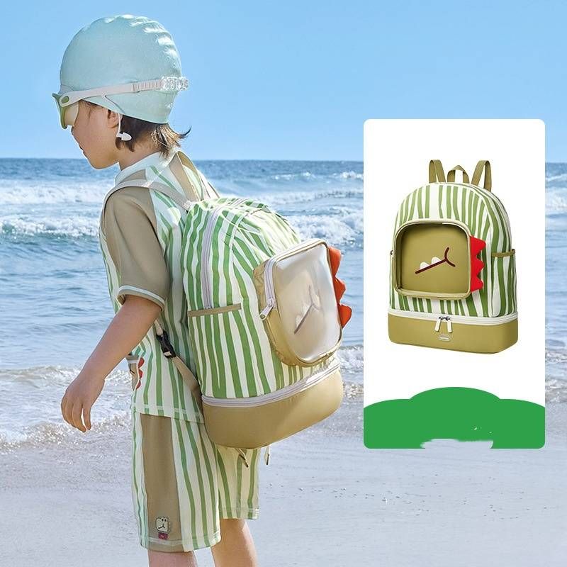 Kids Swim Bag – Waterproof & Dry-Wet Separate, Beach & Pool Essentials Organizer For Boys & Girls_voghion.com