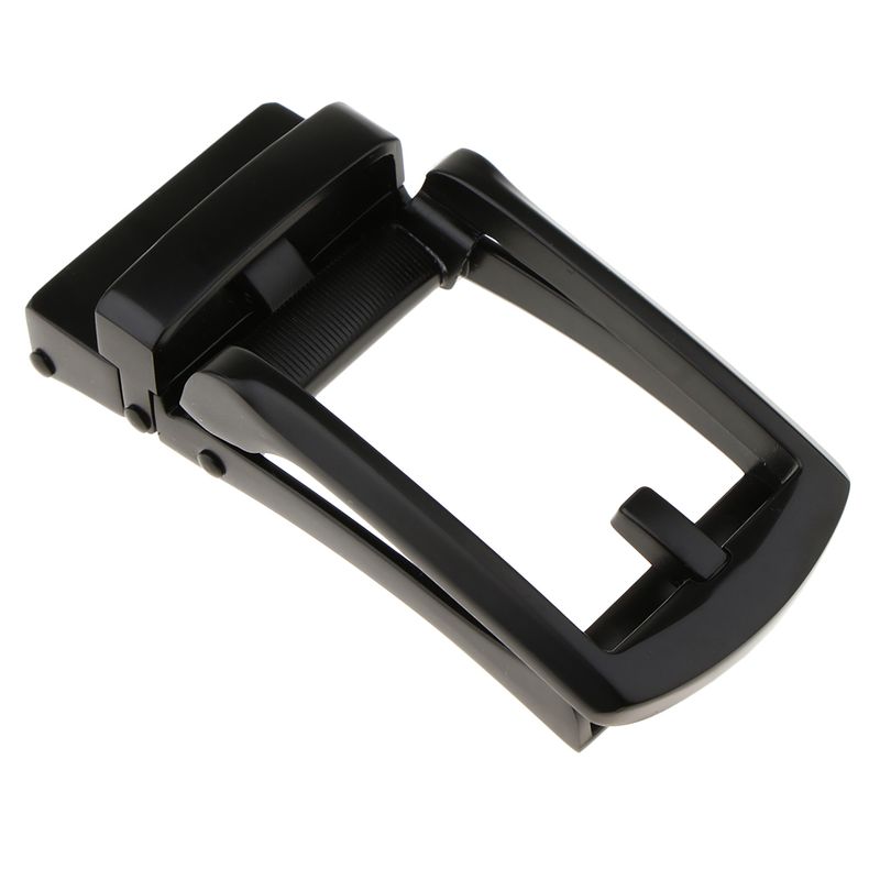 HOT Men’s Metal Automatic Buckle Leather Making Supplies Ratchet Slide Belt Accessories_voghion.com