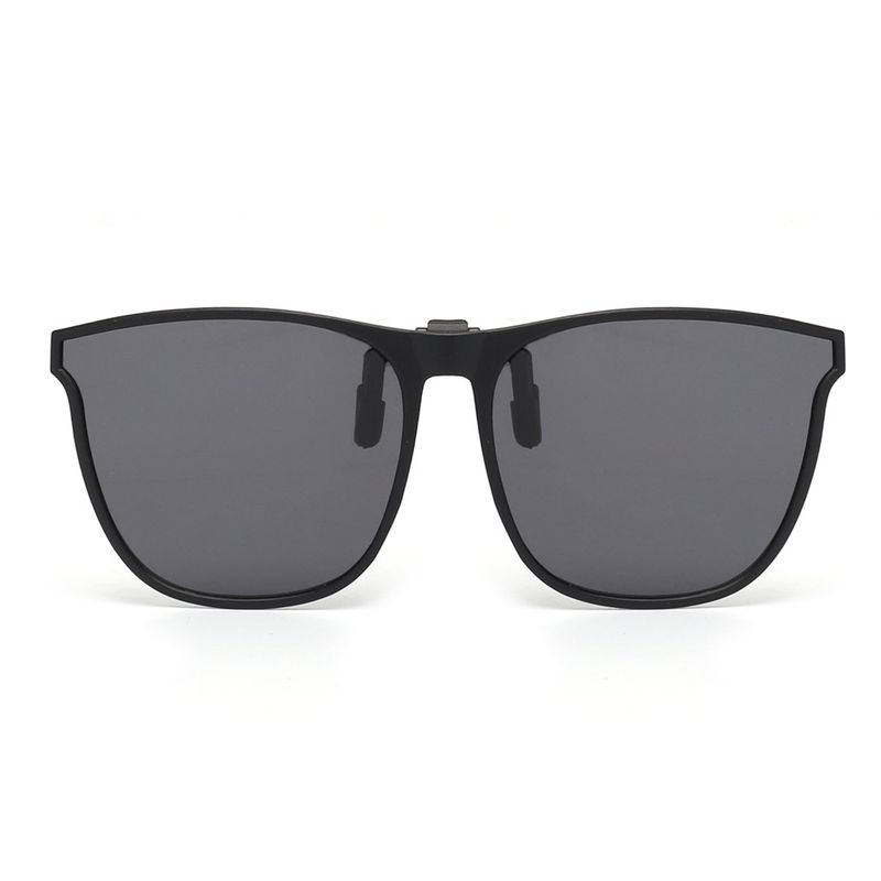 JM Übergroße polarisierte Sonnenbrille zum Anklipsen, modisch, quadratisch, für Damen und Herren, groß, zum Aufklappen, UV400_voghion.com
