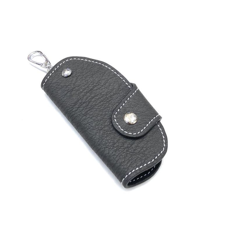 Creative New Cute Leather Korean Version Multifunctional Women Men Car Key Case Keychain_voghion.com