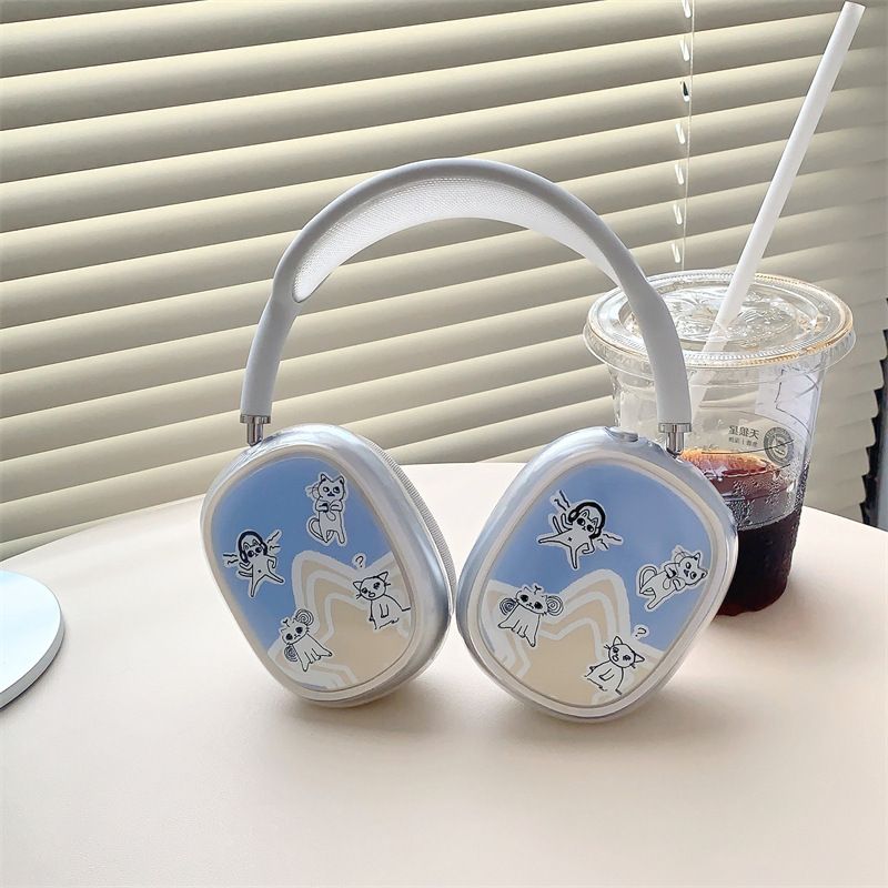 Teljes képernyős kisállat Airpods Max fejhallgató Bluetooth TPU fülhallgató tok_voghion.com