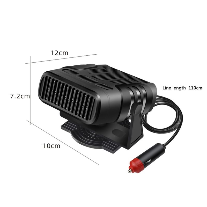 Universal 12V/24V Portable Electric Car Heater Air Cooler Demister Defroster Fan Heating Defrosting Tool_voghion.com
