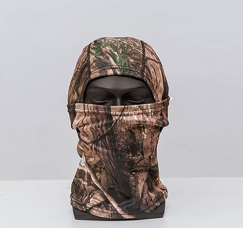 Sommer-Sonnenschutzmaske, Outdoor-Reiten, staubdicht, Camouflage-Kopfbedeckung, taktische Einloch-Kopfbedeckung, Kopftuch, Angeln_voghion.com