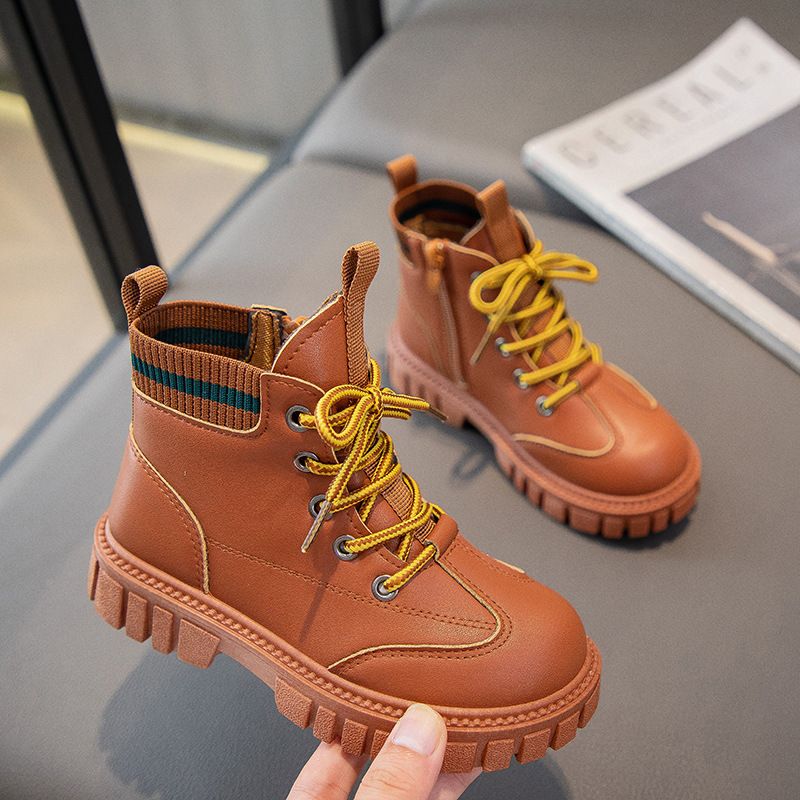 Martin Boys' New Autumn Winter, Medium To Large Children's And Girls' Short Boots, British Style, Soft Sole, Anti Slip,_voghion.com