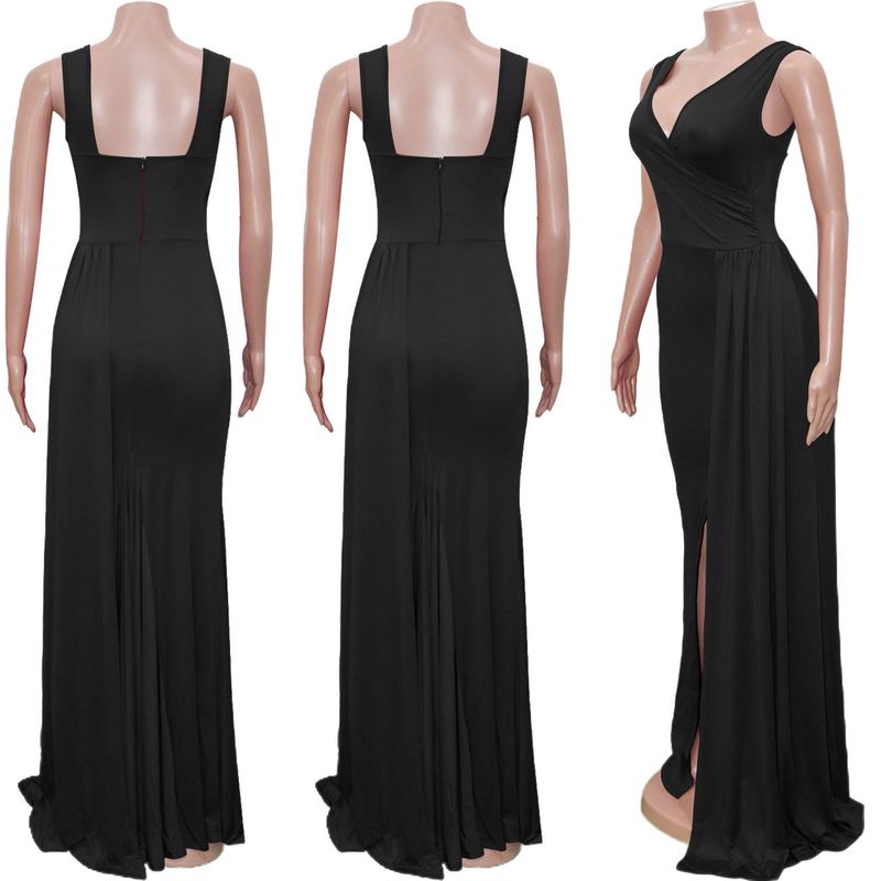 Women's Clothing Ball Gown Evening Dress Elegant Sexy Floor Length Dress Female_voghion.com