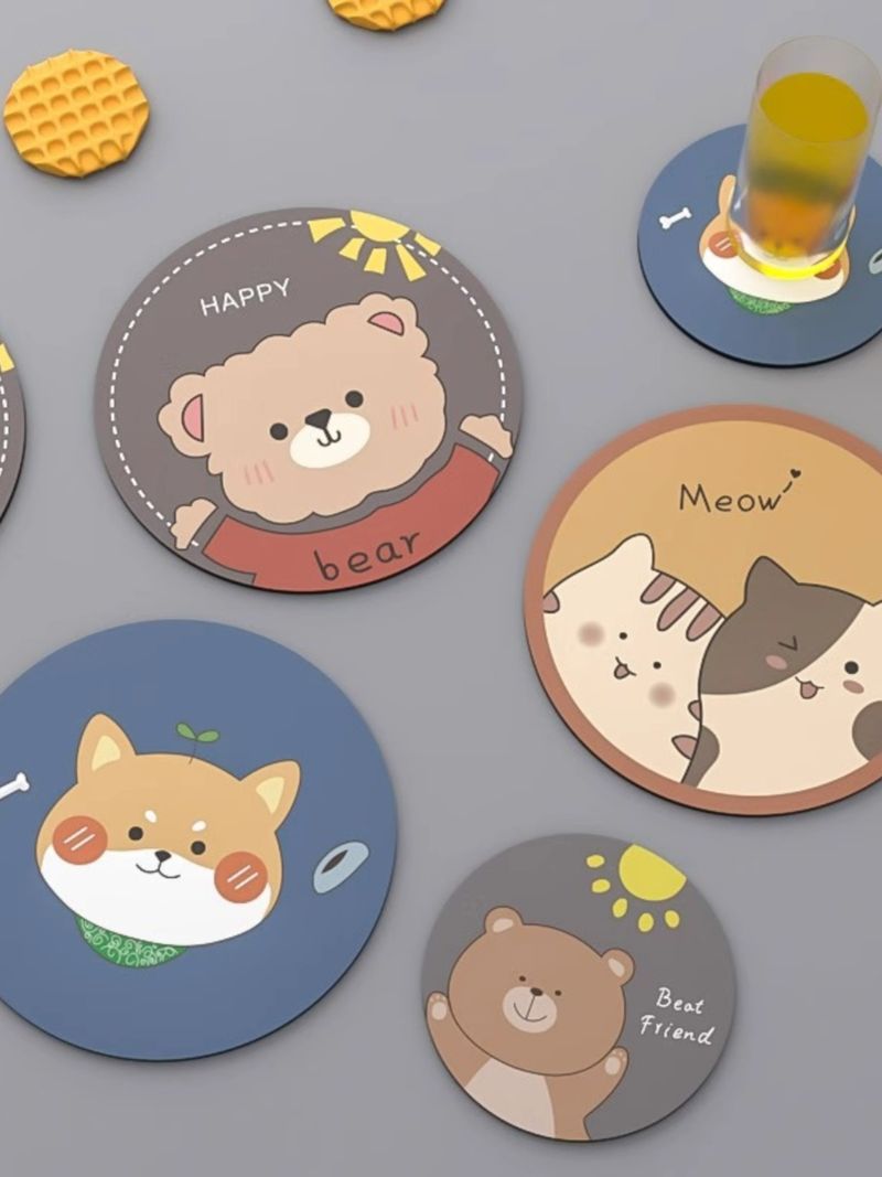 Unbeatable Quality Heat Proof Coaster Anti-Scalding Table High Temperature Resistant Plate Cartoon Minimalist Posing Props Non-Slip Mat_voghion.com