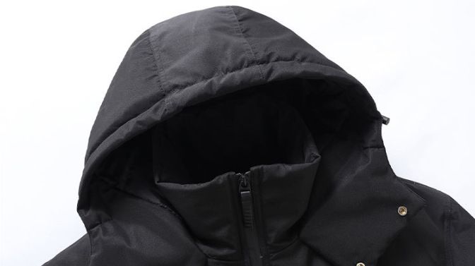 Men's Clothing New Down Jacket Men's Long Style Below The Knee Trend Mid Length Couple Trendy Brand Thickened Men's Coat Tiger Head Style_voghion.com