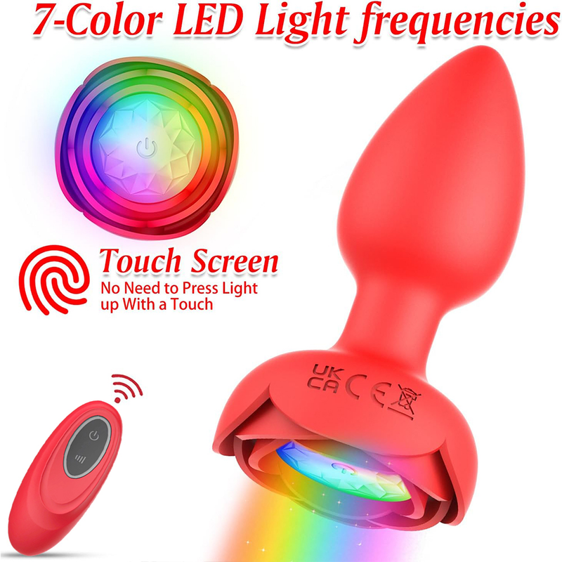 Vibrateur Anal godemichet Anal, jouets sexuels pour hommes femmes Gay, télécommande sans fil, point G, vibrateur Anal, lumière clignotante 2023_voghion.com