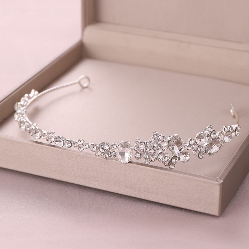Haarschmuck, Kopfbedeckung, Strass-Stirnband, Krone, Kopfbedeckung, Brautkleid-Accessoires_voghion.com