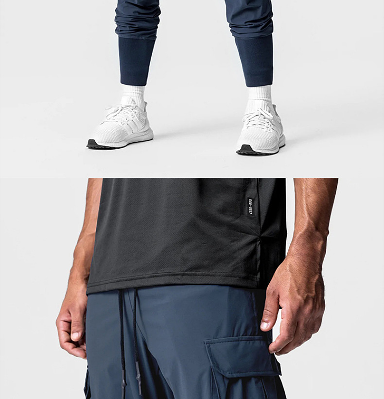 Pantaloni sportivi da palestra ad asciugatura rapida da uomo Pantaloni da corsa Tasche Pantaloni cargo da allenamento Pantaloni da jogging da allenamento Fiess Casual_voghion.com