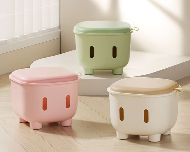 【 Hedou 】 Tabouret de rangement pour enfants pouvant accueillir des jouets, des collations, des vêtements et des articles divers pour bébé, à usage domestique_voghion.com
