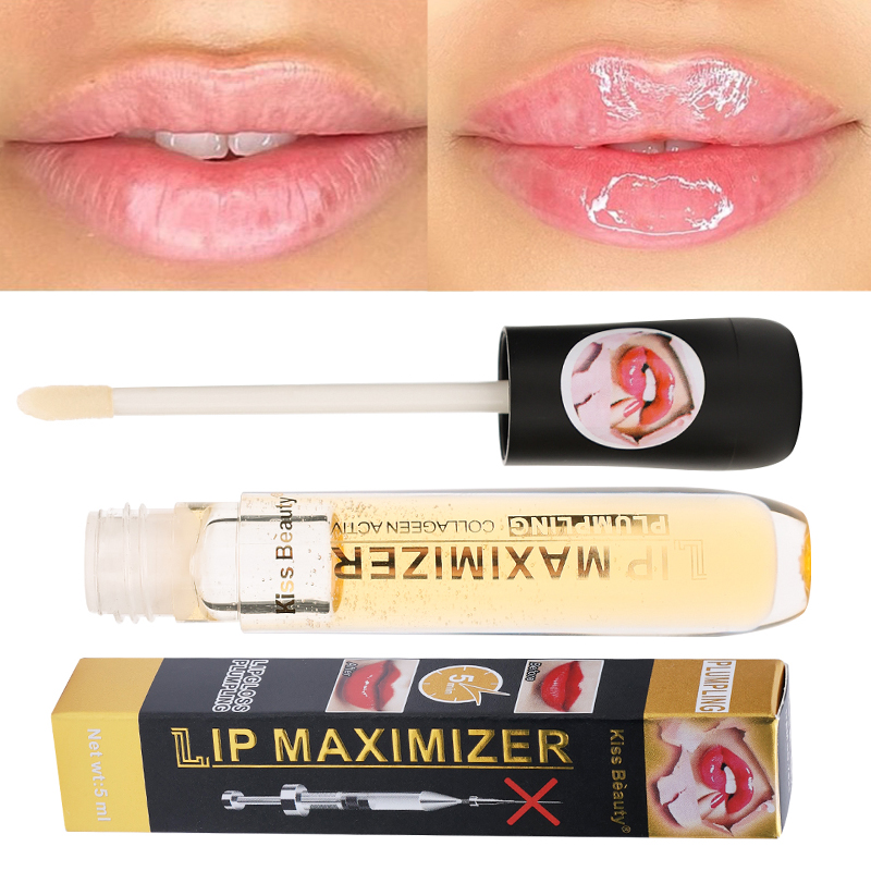 Trucco lucidante rimpolpante da 5 ml Trasparente idratante riparatore Riduci la linea sottile Olio Illumina Migliora il siero labbra_voghion.com