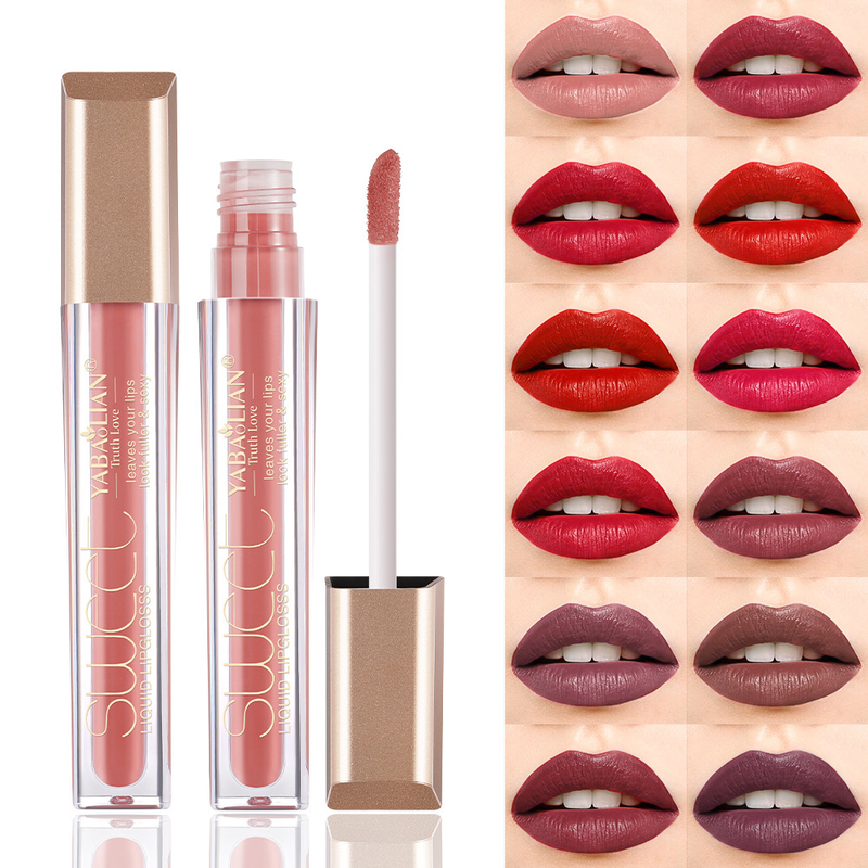 Matte glanzende make-up, make-up sticks voor in cups, lipgloss die niet vervaagt, fluweelzachte matte lippenstift_voghion.com