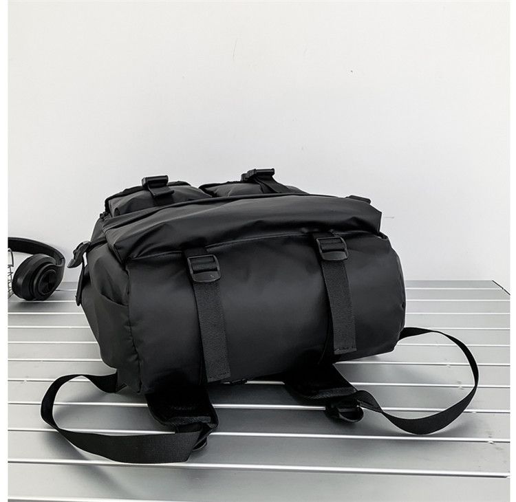 Backpack, men's high-end sense, large capacity leisure travel computer bag, workwear, roll mouth waterproof backpack,_voghion.com
