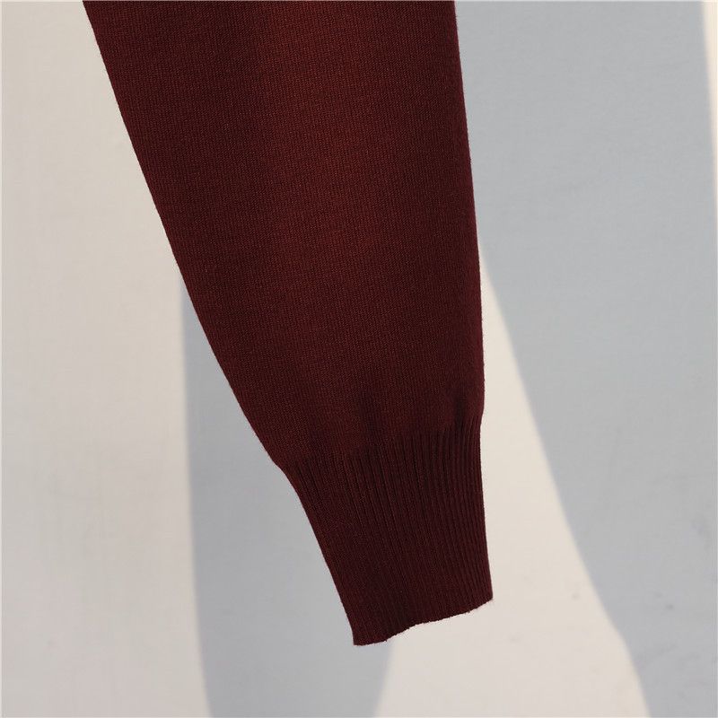 Damenbekleidung Herbst Große Größe Strickpullover Frühling und Herbst Zweiteiliger Pulloveranzug_voghion.com