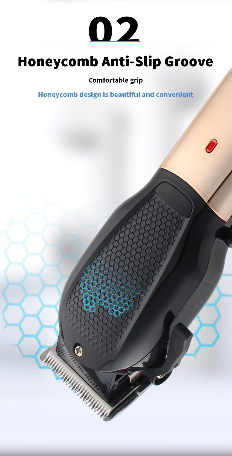 Hair Trimmer Metal Professional Electric Hair Clippers Men's Shaving Clippers Oil Head Home Electric Hair Clipper Battery_voghion.com