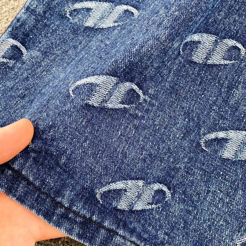 Roupas femininas Moda feminina Colete jeans sem alças Conjunto de duas peças de calças casuais de cintura alta e emagrecimento de perna reta_voghion.com