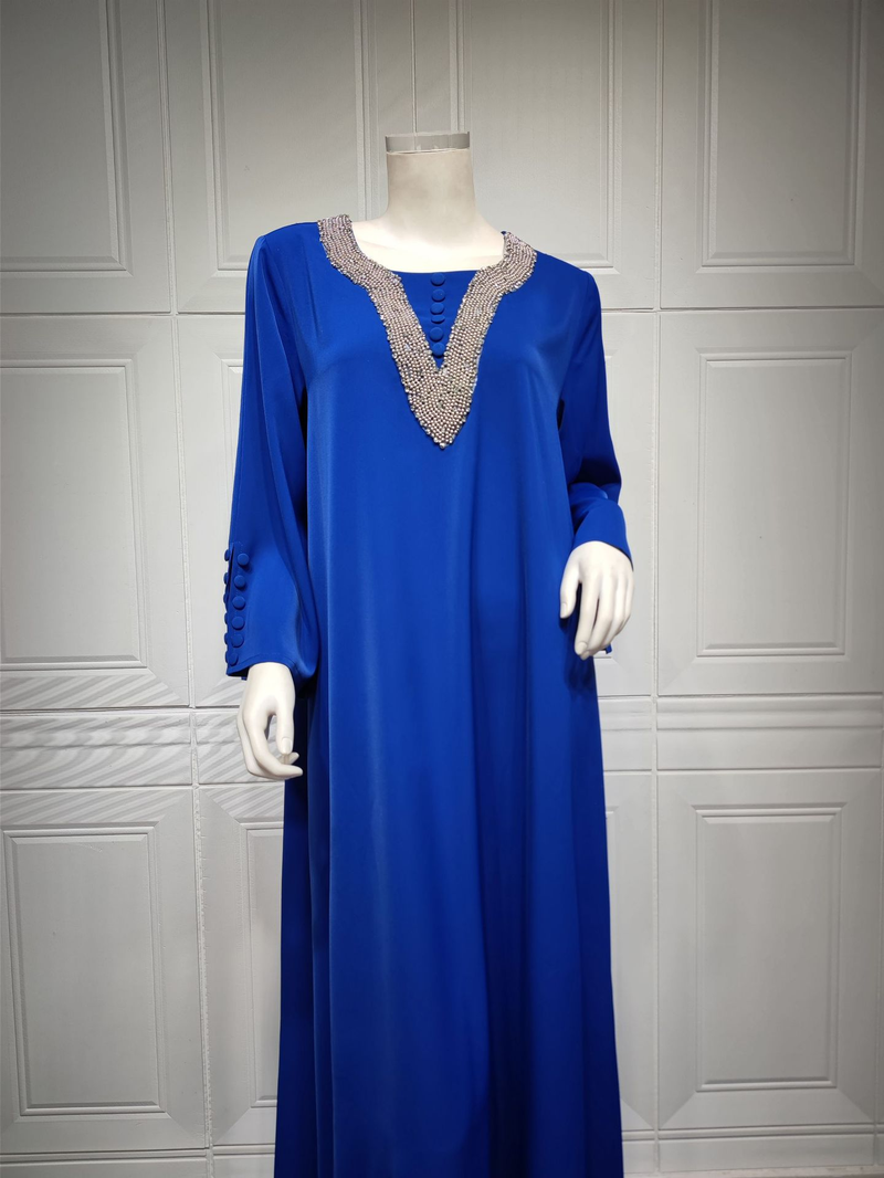 Muslimische Abaya Mit Seilstickerei, Damenrobe, Traditionell, Moderne, Wunderschön, Ramadan_voghion.com