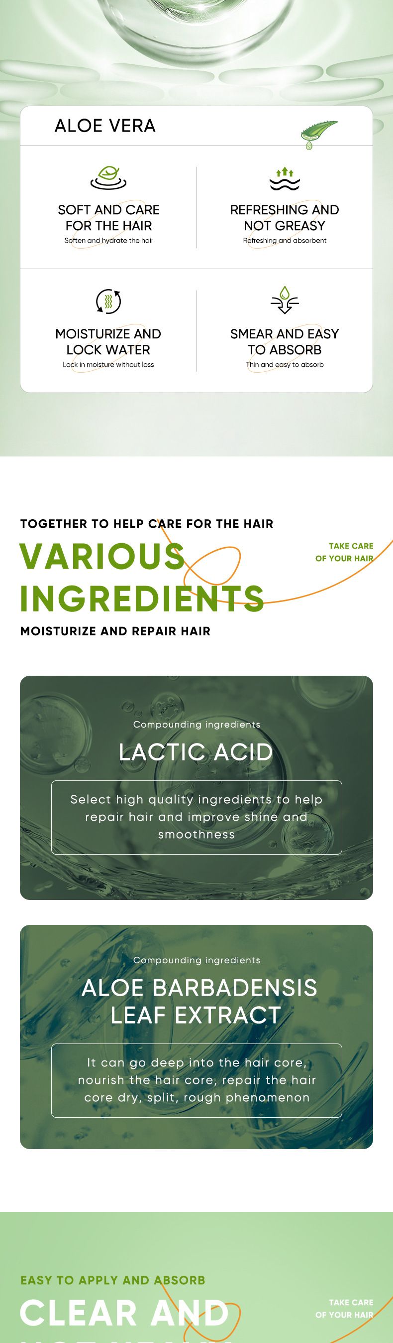 Maschera per capelli riparatrice ultra brillante all'aloe vera SADOER 10 g x 20 p Maschera per capelli riparatrice, nutriente, ammorbidente e lisciante_voghion.com