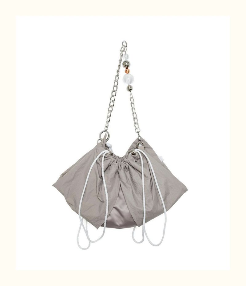 Catena di moda di nicchia coreana perline da donna 2024 nuovo zaino con coulisse borsa a tracolla singola con più stili posteriori_voghion.com