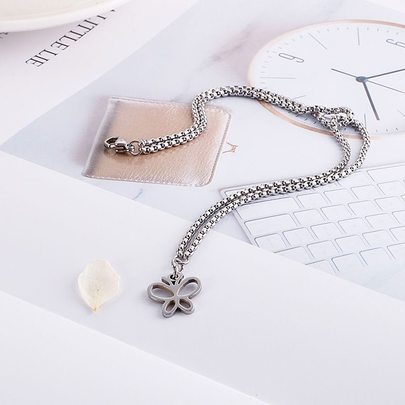 Damesmykker Rustfritt stål Jenter Mote Gyllent hjerteformet dobbeltlags armbånd Strandferie Geometrisk Titanstålsmykker_voghion.com