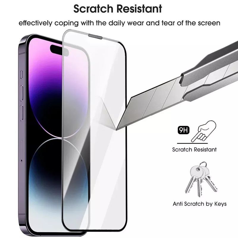 Instant Dust-Free Application Compatible With Iphone Phone Screen Protector 17/14/13 Tempered Glass IPhone 15_voghion.com