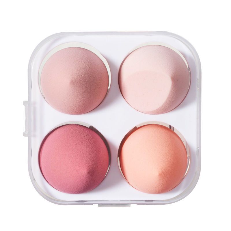 4 Eierkarton Set Beauty Kissen Make-up Schwamm Kürbis Wassertropfen schräg Puff_voghion.com
