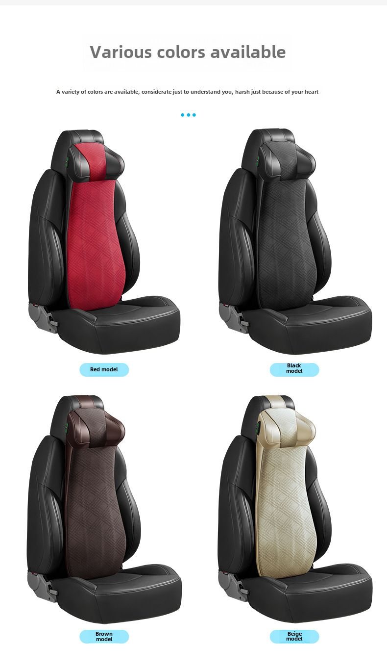 Cuscino poggiatesta per auto due in uno, cuscino per la schiena, cuscino per il collo, cuscino per il sedile in memory foam, cuscino per massaggio elettrico per auto_voghion.com