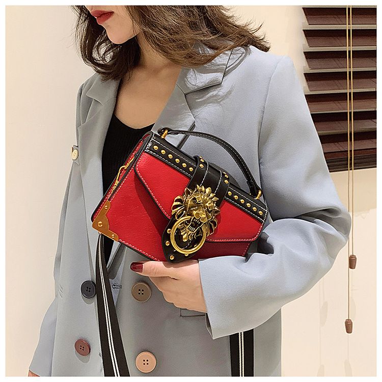 New European and American Retro Pu Handbag European and American Shoulder Crossbody Small Square Bag_voghion.com