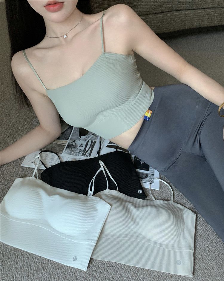 Beauty Back Ice Silk Outer Wear One-Piece Sleeveless Camisole_voghion.com