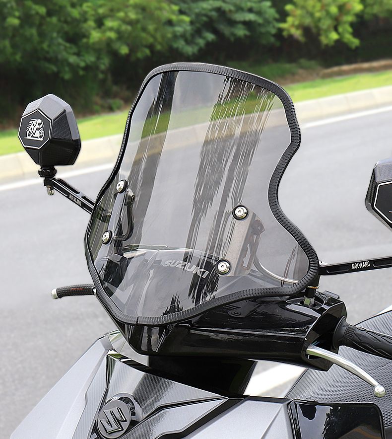 Universal Edge Suzuki UY Honda NS125la Motorcycle Windshield Protection Decorative Strip Black_voghion.com