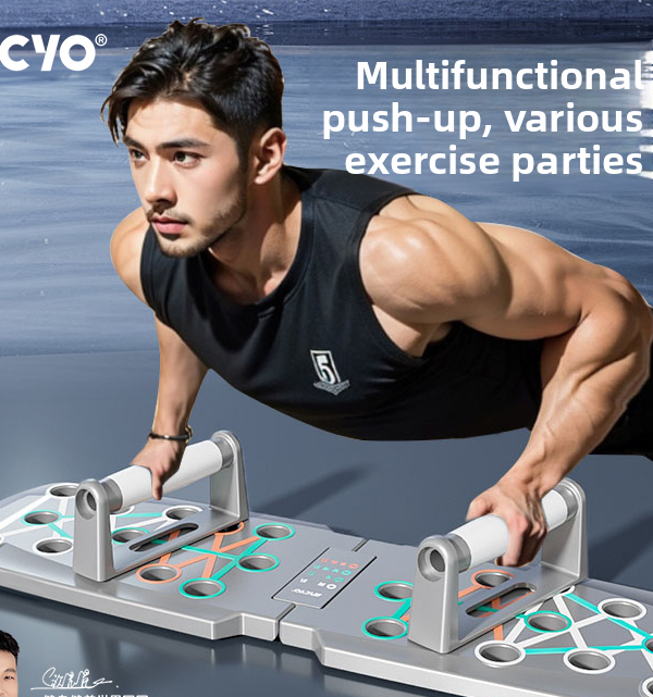 Multi-Functional Training Board For Adults Foldable Push-Up Frame Chest Muscle Trainer Plank Support_voghion.com