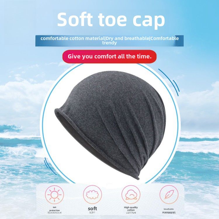 Pure cotton pullover cap air conditioning sleep thin nightcap home fashion confinement hat dome single layer curling toe cap_voghion.com