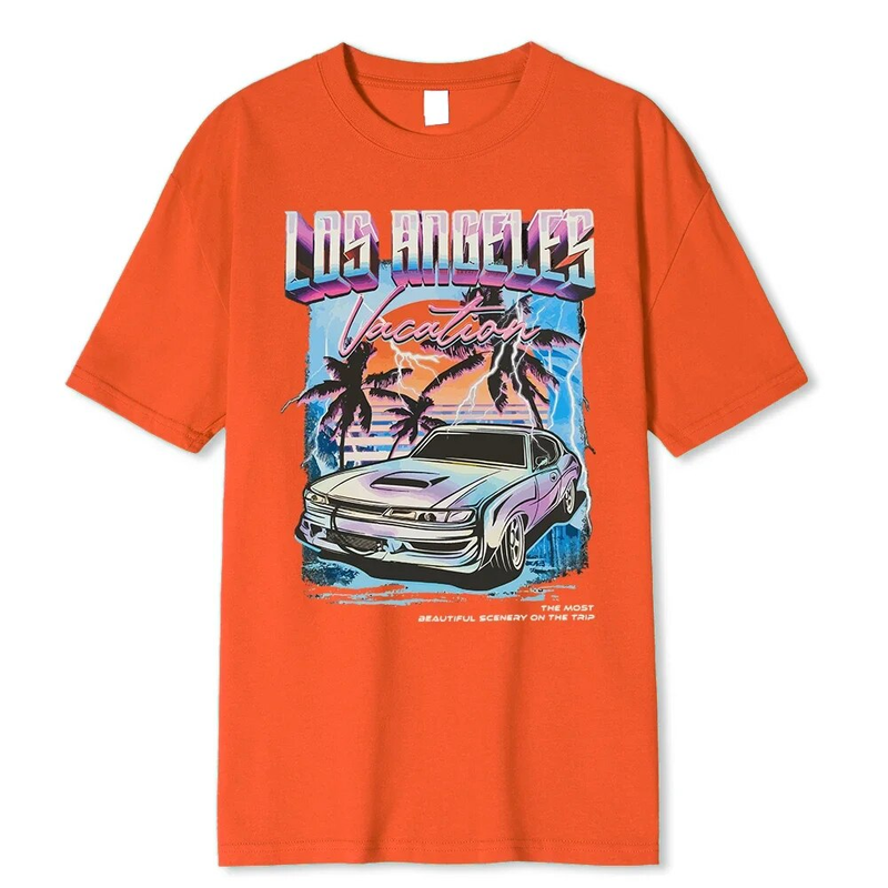 Los Angeles Vacation printing Men Oversized Loose Clothes Street Cotton T Shirts Fashion T-Shirts Casual Brand Tshirt_voghion.com