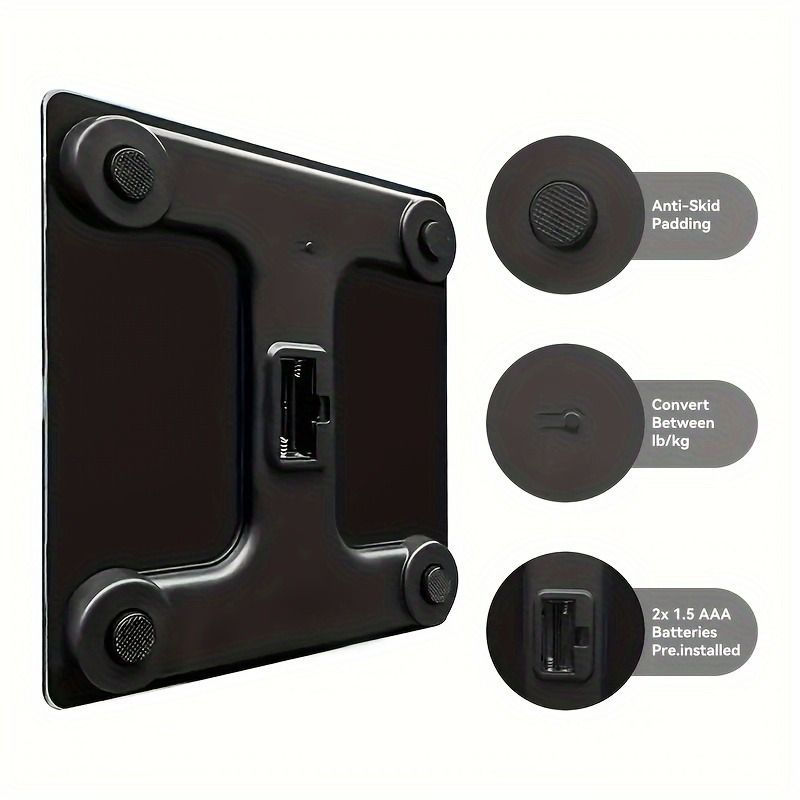 Weight Bathroom Digital Weighing Hine Ultra Wide Platform And Capacity Precise Security Large Number Easy To Read_voghion.com