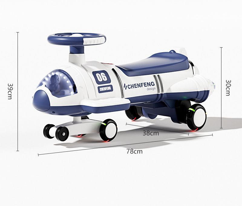 Children's Electric Twist Anti-Tip Universal Wheels Ride-On Adult Rechargeable Boys Girls Baby Scooter Swing Car_voghion.com