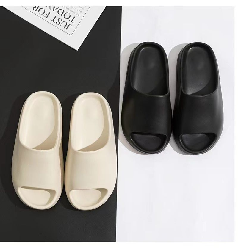 Pantofole estive in cocco, capispalla da donna con pantofole in cocco, sandali a una linea, suole spesse, sensazione di cacca, scarpe yezzy,_voghion.com