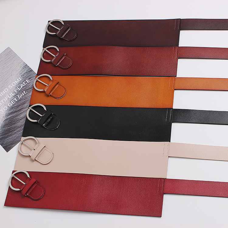 Ceinture de manteau pour femmes, large ceinture, accessoires décoratifs avec jupe et pull, ceinture de taille marron noir à la mode et polyvalente_voghion.com