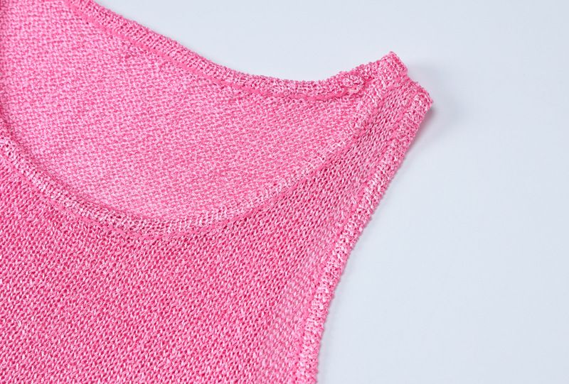 Sexy Sleeveless Bodycon Dress For Women - Summer Fashion Round Neck Fitted Mini Dress - Polyester Stretchy Clubwear_voghion.com