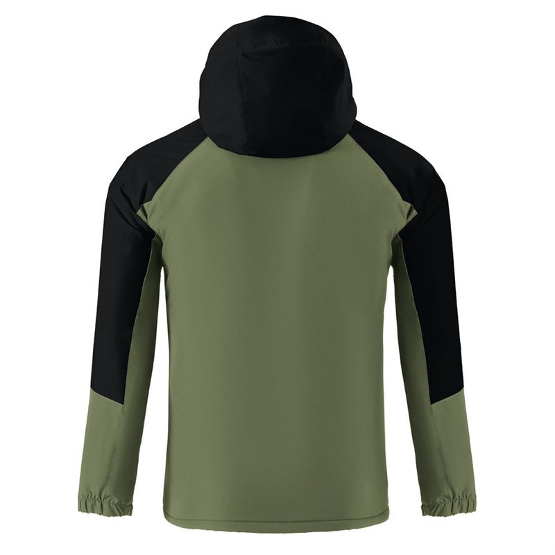 Giacca a vento con cappuccio, morbida e spessa, da uomo, elegante, con motivo color block, per le tendenze della moda autunnale e invernale_voghion.com