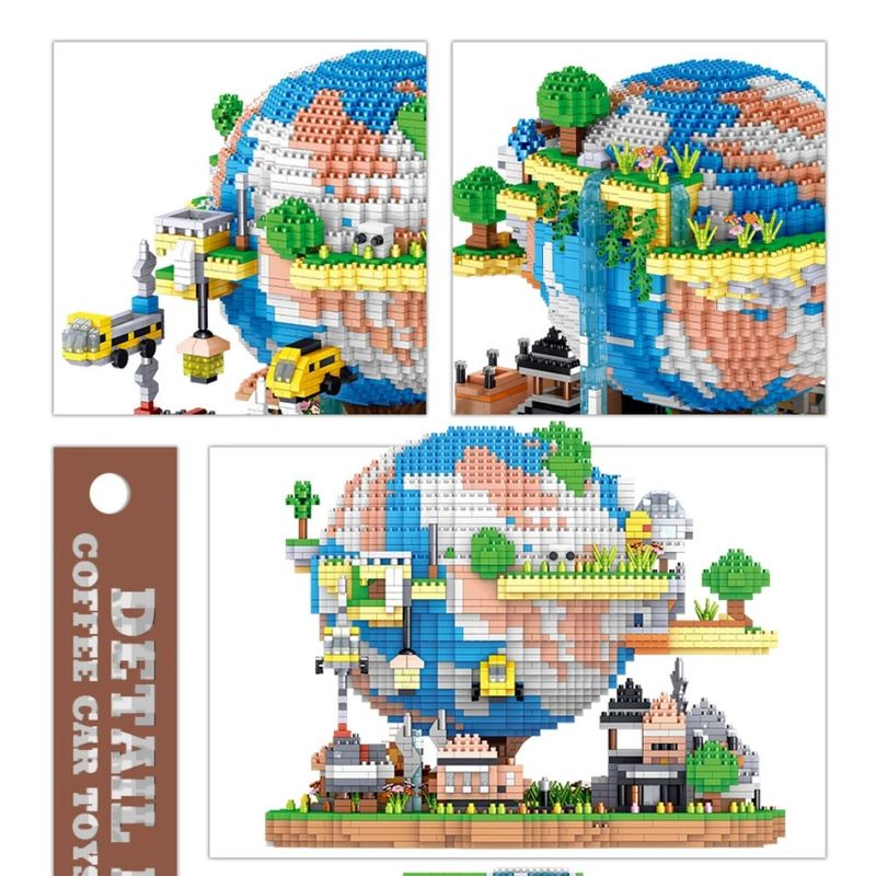 NYE Diamantklosser Sett Global Landsbymodell Kreativ Mikro Jordscene MOC Byggeklosser Puslespill Leker For Barn Voksne Gaver DIY_voghion.com