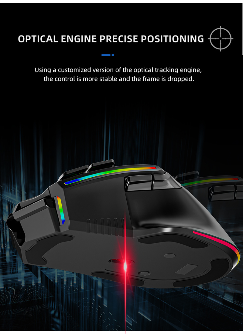 Prodotto D Nuovo mouse da gioco wireless G Pulsante luce RGB Interfaccia USB Adatto per laptop Desktop Compu ame RB esktop_voghion.com