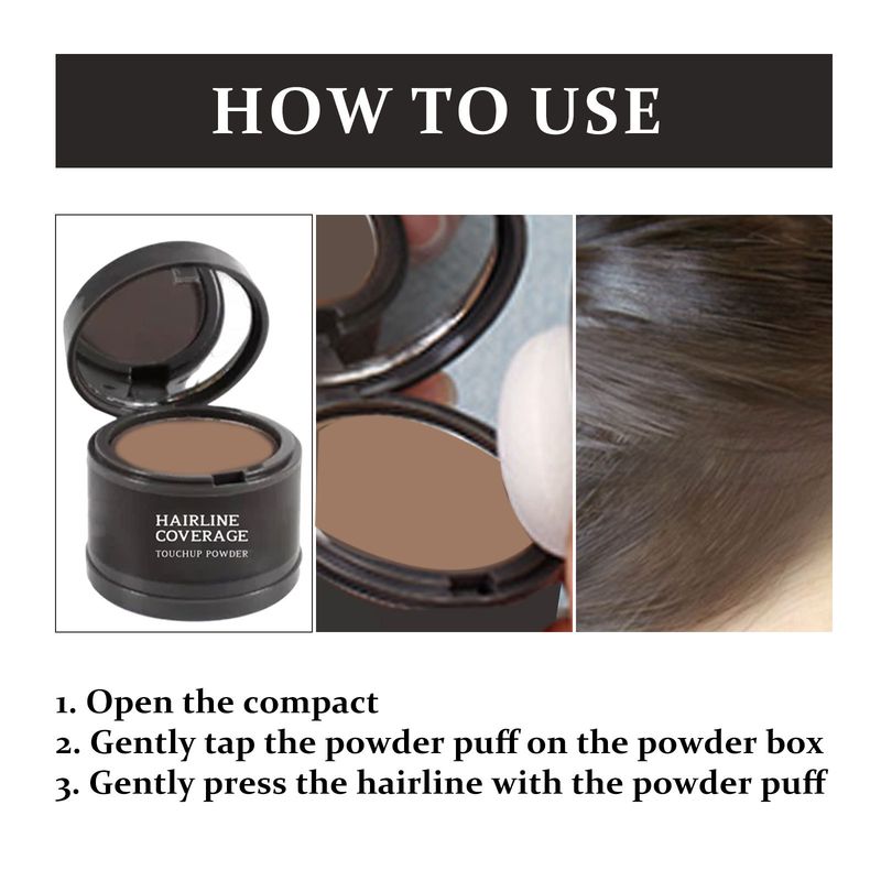 EELHOE Cobertura Suave, Refrescante, Controle de Oleosidade, Fácil de Aplicar, Corretivo para Linha do Cabelo, Pó para Contorno_voghion.com