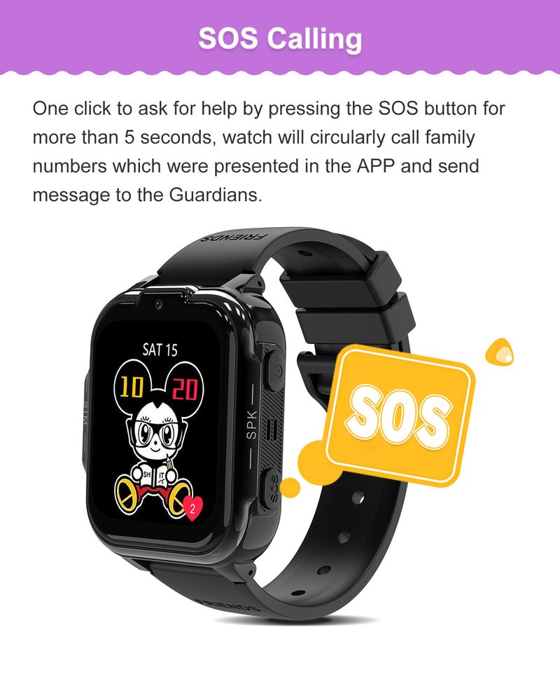 Smartwatches Privates Modell Neue 4G Kindertelefonuhr Englische Version Positionierung Foto Videoanruf Student Smart Watch_voghion.com