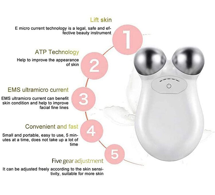 Visage 30% de réduction nouveau masseur Rechargeable 5 vitesses électrique Micro-courant 3D EMS raffermissant Micro courant Deedema décret Wrin_voghion.com