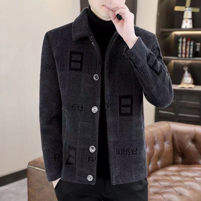 Herren Herbst Winter Neue High-End Kurzer Wollmantel Koreanische Version Warme Und Dicke Freizeitjacke_voghion.com